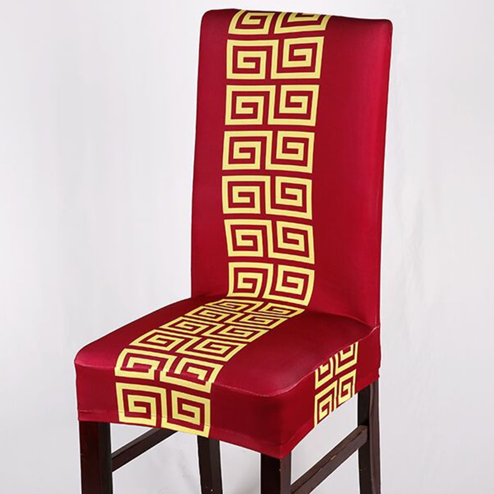 Stretch Chair Cover Removable Elastic Chair Protector for Hotel Dining