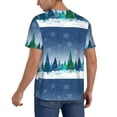 thumbnail image 2 of Fotbe Christmas Trees Baseball Jersey Shirt for Men and Women, Casual Short Sleeves Button Down T-Shirt-4X-Large, 2 of 9