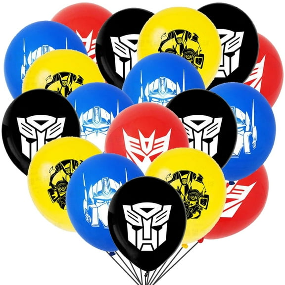 32 PCS Birthday Party Balloons Latex Transformer Balloons Robots Theme Decorations Cartoon Robot Balloons