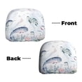 thumbnail image 3 of Headrest Covers for Cars Accessories Interior for Women Men 2Pcs - Sea Animals Head Rest Cover for Car Decorations, Car Headrest Cover for Car Decor Interior, 3 of 8