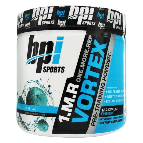 Bpi Sports 1 M R Vortex Limited Edition Pre Workout Powder Blue Raz 50 Servings 150 Grams Walmart Com Walmart Com