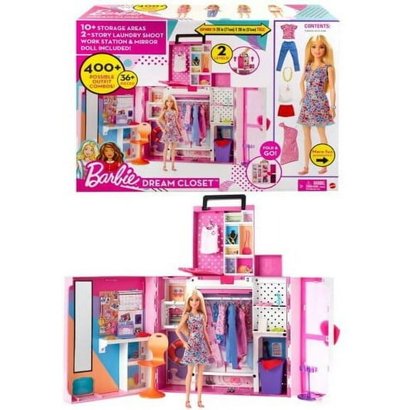 Mattel Barbie Dream Closet Doll and Playset