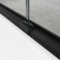 thumbnail image 5 of 56-60" x 72" Double Sliding Shower Door, 1/4" (6mm) Tempered Glass with Aluminum Frame, Stainless Steel Handles, Matte Black Finish, 5 of 8