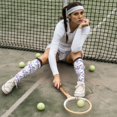 thumbnail image 6 of Sikiie Lavender Flowers Knee Socks, High Socks Long Stretchy Sock Women Knee High Stocking, Long Socks for Women, 6 of 6