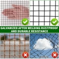 thumbnail image 4 of Hardware Cloth – 1/2" 72x100 ft Galvanized Wire Mesh – Chicken Fencing – Garden, Poultry, Rabbit & Snake Barrier – Black, 4 of 6