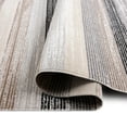 thumbnail image 6 of Nicole Miller New York Patio Sofia Estelle Contemporary Abstract Striped Indoor/Outdoor Area Rug, Grey/Mustard, 5'2"x7'2", 6 of 8