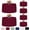 Burgundy, variant on 6 Pack Sage Green 70 x 120 Inch Rectangle Tablecloths, Reusable Washable Polyester Table Covers, Stain and Wrinkle Resistant for 6-8 Ft Tables, Wedding, Baby Shower