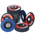 thumbnail image 1 of 28 Pack 4 1/2 Inch Flap Disc Angle Grinder Sanding Disc 60 Grit Flap Sanding Disc Type 27 (28 Pack - 60 grit), 1 of 6