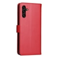 thumbnail image 3 of SaniMore for Samsung Galaxy A13 5G 6.5" 2021 Case, PU Leather Skin with Embossed Cat Flip Magnetic Cover Card Slots Kickstand Detachable Lanyard Full Around Wallet Case for Galaxy A13 5G, Red, 3 of 10
