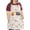 Beige, variant on Fiykzur FK Extra Large Canvas Cotton Apron, Extra Large Size Apron, Long Shoulder Straps, Adjustable Neck Circumference, Tear-Resistant Plus Size Apron