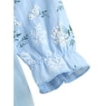 thumbnail image 6 of Qiylii Baby Girls Romper Long Sleeve Floral Gauze Dress Bodysuit 0-18 Months, 6 of 9