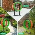thumbnail image 7 of Heavy Duty Garden Hose Holder, 116CM Freestanding Metal Hose Stand with Dual-Sided Design & Hooks, Removable Outdoor Water Hose Rack for Garden Use, 7 of 7