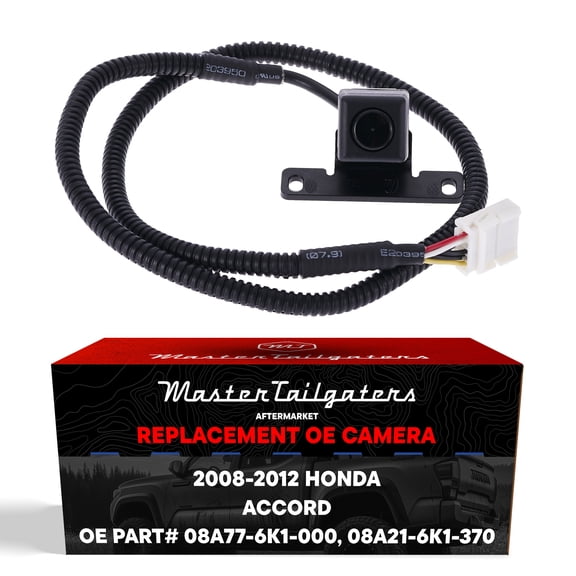 Master Tailgaters Replacement for Honda Accord Coupe / Sedan (2008-2012) Backup Camera OE Part # 08A21-6K1-370, 08A77-6K1-000