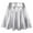 AB1065 Silver, variant on Carnival Women's Fashion High Waist Pleated Solid Color Short Skirt Loose Skirt Metallic Skater Skirt Sparkly Shiny Flared Pleated A Line Mini Skort Beautiful Stylish Women's Skirt