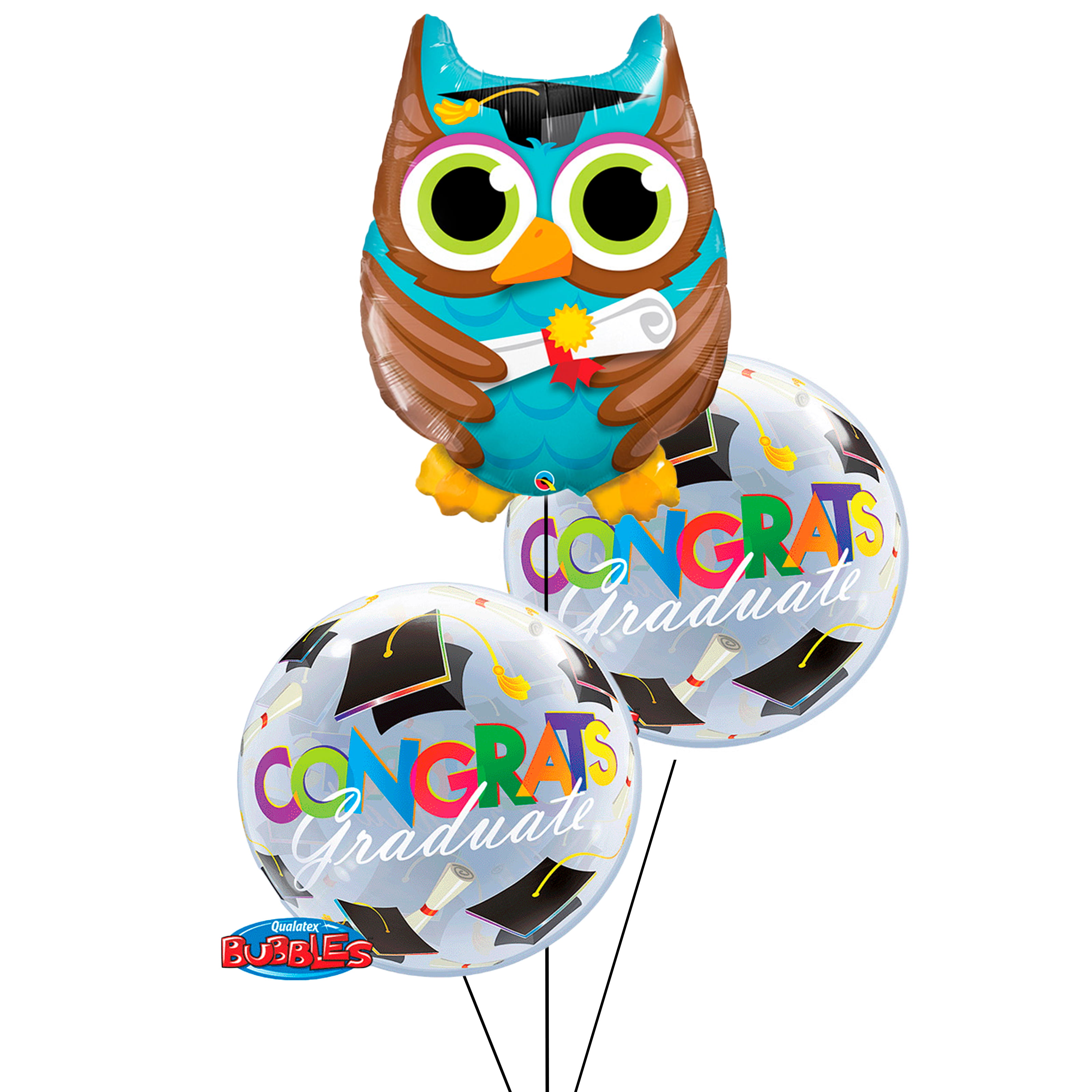BRIGHT POLKA DOT OWL HAPPY BIRTHDAY BANNER ~ Birthday Party Supplies Decorations