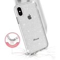 thumbnail image 4 of Compatible For Iphone Xs Case, Iphone X Case, Luxury Bling Glitter Sparkly Protective Bumper Hard Shell Shockproof Crystal Cover For Women Girl Iphone, 4 of 5