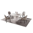 thumbnail image 2 of American Eagle Furniture 17" Wood & Faux Leather Dining Chair in Tan (Set of 2), 2 of 3