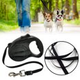 thumbnail image 2 of Correa retráctil automática para perros - Plástico y nylon, capacidad de 22 libras, sistema de freno de una mano, para perros pequeños/medianos, color negro/caramelo, 2 of 4