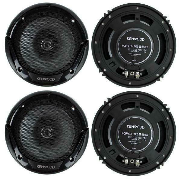 Kenwood Kfc1666S 6.5 Inch 300 Watt 2Way Car Audio Door Coaxial Speakers 4 Sp