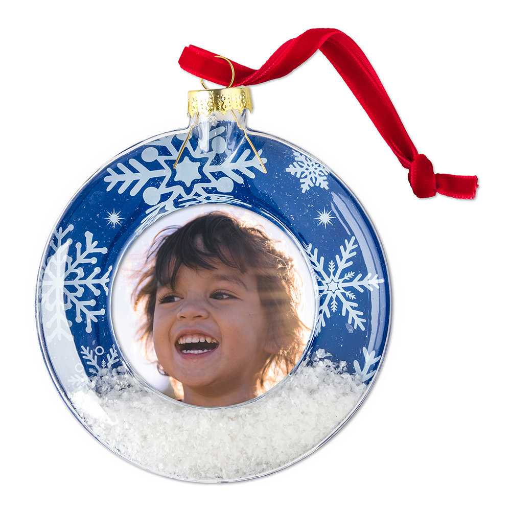Walmart Custom 3.5 oz Christmas Snow Globe Ornament