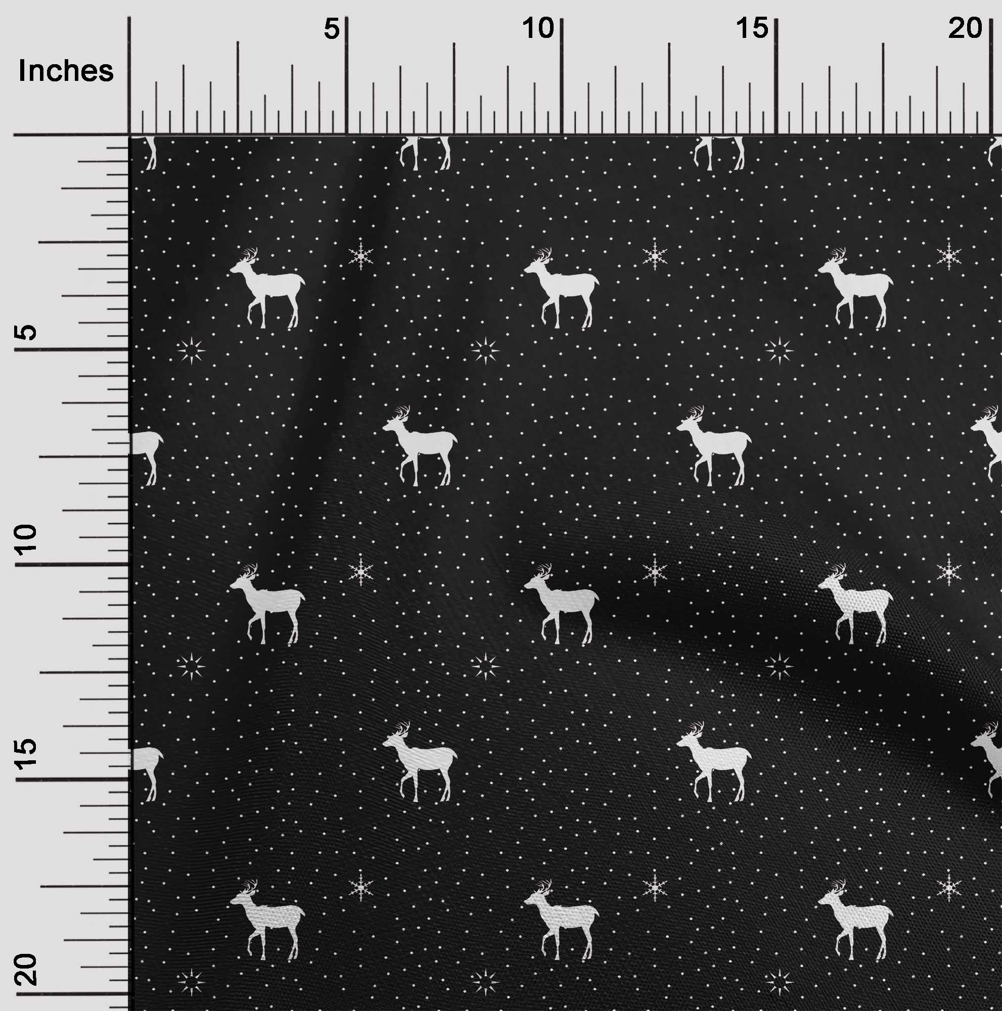 oneOone Silk Tabby Black Fabric Christmas Dress Material Fabric Print Fabric By The Yard 42 Inch Wide