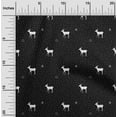 thumbnail image 2 of oneOone Polyester Spandex Black Fabric Christmas Craft Projects Decor Fabric Printed By The Yard 56 Inch Wide, 2 of 6