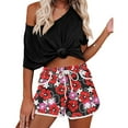 thumbnail image 7 of Womens Shorts Stretchy for G Summer Floral Beach Board Swim Trunks Loose High Waisted Short with Pockets S-2XL, 7 of 7