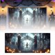thumbnail image 1 of Banderas Decorativas De Halloween Para Garaje, Exterior E Interior, Artículos Para Fiestas, Letrero Decorativo Con Temática De Calabazas Y Murciélagos Terroríficos, 1 of 6