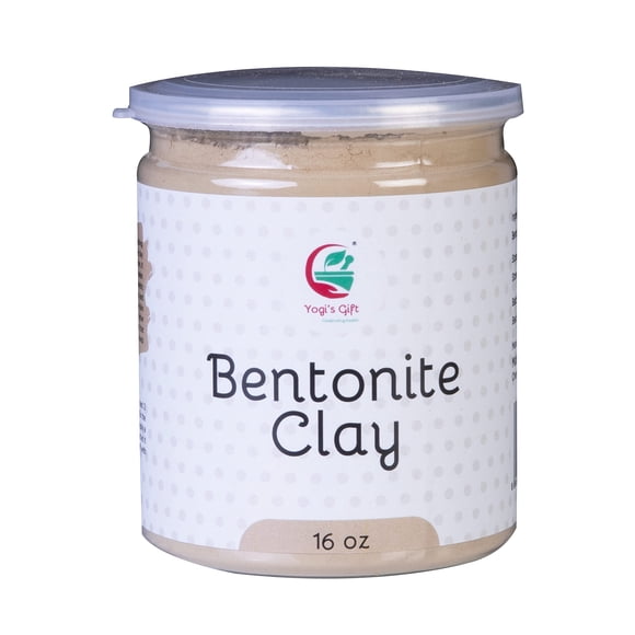 Bentonita en polvo de arcilla YOGI'S GIFT, 454 g, para mascarilla facial y baño