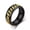 Gold + Black, variant on Cuban Link Spinning Band Ring For Men Unisex Stainless Steel Jewelry Gift 8MM-11-Gold + Black