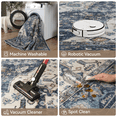 thumbnail image 6 of SIXHOME 6'x9' Area Rug Washable Retro Living Room Bedroom Carpet Soft Floral Distressed Indoor Rug Dark Blue, 6 of 7