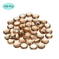 thumbnail image 3 of Uxcell Decorative Flat Glass Marbles 17-19mm Rock Vase Filler Amber for Fish Tank Table Scatter Decor, 100Pcs, 3 of 5
