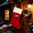 thumbnail image 4 of Christmas Stockings Personalized Initial Letters A-Z - Individual Monogram Knitted Xmas Stocking Embroidered, Christmas Fireplace Mantel Gift, I, 4 of 7