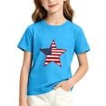 thumbnail image 2 of Teylalorva Boys Graphic T-Shirt, Short Sleeve Soft Casual Round Neck Kids Summer Active Tee Blue Size 7, 2 of 6