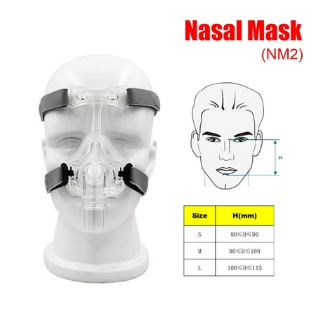 Nasal Mask NM2 for CPAP Masks Interface Sleep Snore Strap / Headgear for Sleeping Apnea Anti Snoring Solution