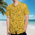 thumbnail image 5 of High Quality Hawaiian Shirts for Men Short Sleeve Aloha Beach Shirt Floral Summer Casual Button Down Shirts Blouses J9TSXS, 5 of 7