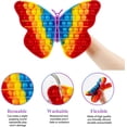thumbnail image 1 of Fidget Toy HUOGUO Jumbo Big Butterfly Pop It Rainbow, 1 of 4