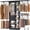 Black, variant on Homieasy Armoire Wardrobe Closet, 8FT Closet Organizer System with Wood Drawers, 96'' Walk-in Closet System with Hanging Rods & 3 Shelf Towers, White