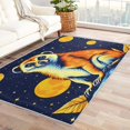 thumbnail image 1 of Animal Rugs for Living Room Bedroom - Meerkat Rug 4x6 - Starry Sky Carpet for Home Decor - Washable Non Slip Patterned Indoor Large Area Rug - Soft & Low Pile (ZJ&217), 1 of 7