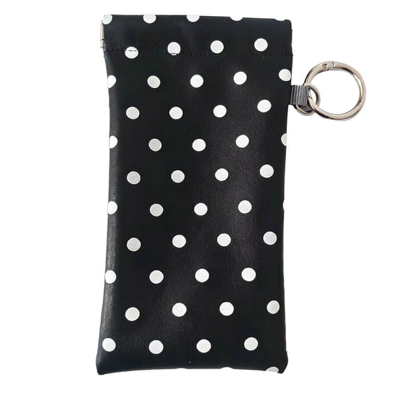 Sunglass Eyeglass Glasses Case Soft PU Leather with Cleaning Cloth Cute Glasses Pouch Bag for Men Women Girs