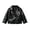 #3 Black, variant on Ticikt Baby Girl Leather Motorcycle Jacket Cute Ruffle Spring Fall PU Coat,Color:BK1,18-24 Months
