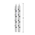 thumbnail image 3 of 10 Inch Black Polka Dot Taper Candles, 2 Pcs Long Decorative Candles for Wedding Banquet Table Decor, Vintage Style Wax Candles for Dinner Party Home Decor, 3 of 7
