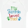 thumbnail image 4 of Inktastic Gammie Loves Me Grandkids Boys or Girls Baby Bodysuit, 4 of 5