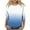 Blue B, variant on Bovxnpu 3/4 Length Sleeve Womens Tops, Cotton Casual Tunic Tops for Women Loose Dressy, Women's Fashion Solid Loose T-shirt 3/4 Sleeves Blouse Round Neck Casual L