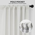 thumbnail image 5 of HPD Half Price Drapes Birch Faux Linen Room Darkening Curtains for Bedroom & Living Room Curtains (1 Panel), Door & Window Curtains 63 inches long, Rod Pocket Curtains & drapes, 50W X 63L, 5 of 11