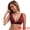 Wine Red, variant on Lace Bras Deep V Plunge Adjustable Straps Triangle Bralette M Blue