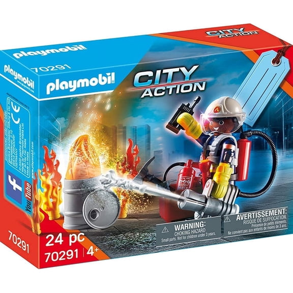 Playmobil Gift Set #70291 Fire Rescue Gift Set- New Factory Sealed!