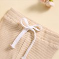 thumbnail image 7 of TOWED22 Baby Girl Jumpsuit Clothes 3pcs Sets Long Sleeve Crew Neck Cute Print Romper + Bow Pants Headband Fall Winter Outfits Set(White,6-9 M), 7 of 7