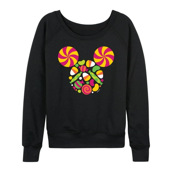 Mickey & Friends - Mickey Treat - Women's Lightweight French Terry Long Sleeve Shirt
