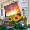 thumbnail image 2 of Seasonal Sunflowers Floral Flowers Summer Spring Sunset Landscape House Flag 28 x 40 Inch, Double Sided Large Garden Yard Welcome Flags Banners for Home Lawn Patio Outdoor Decor, 2 of 4